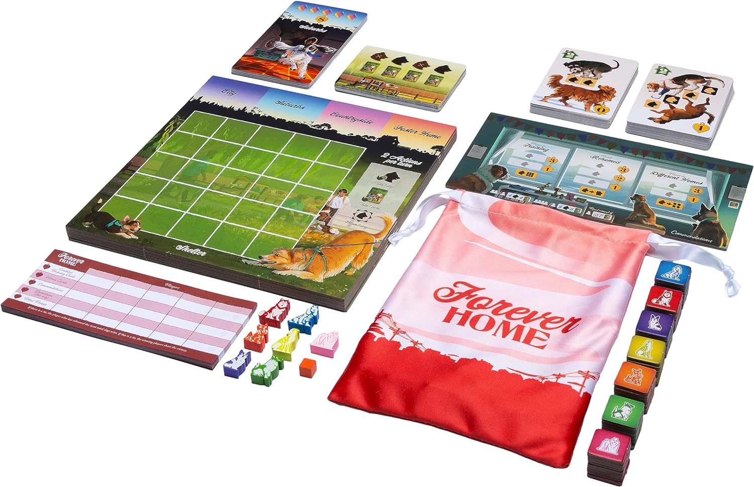 Forever Home Strategy Board Game by Birdwood Games, for Family Night, Perfect Perfect for Dog Lovers, Kids & Adults 8