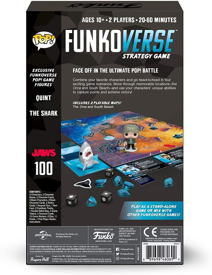 Funko 46069 POP Funkoverse: Jaws 100-Expandalone Strategy Board Game, Multicolour