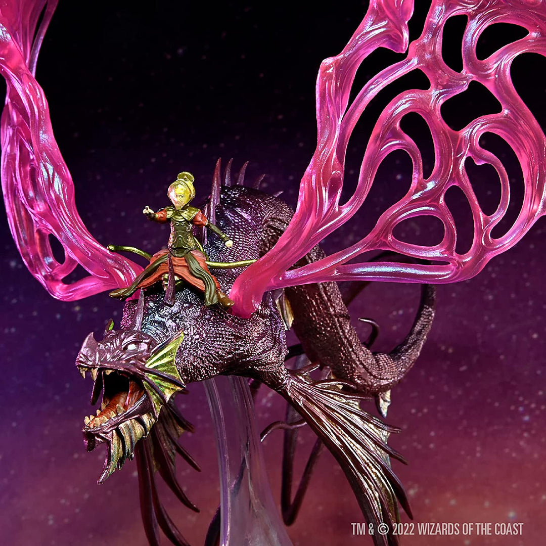 D&D Icons of the Realms: Spelljammer – Adult Solar Dragon & Prince Xeleth - Gargantuan Collectible Figure (Ages 14+)