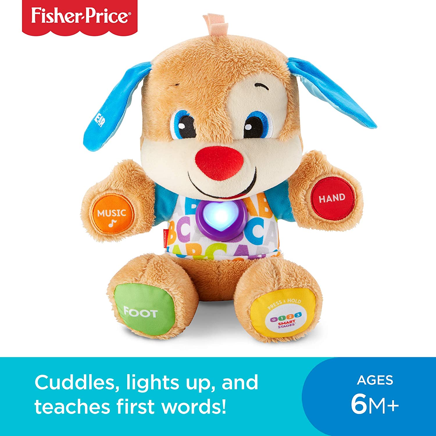 Fisher-Price Smart Stages Puppy - Interactive Educational Plush Toy for 6+ Months 8