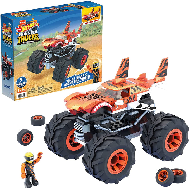 Mega Construx Hot Wheels Tiger Shark Monstertruck