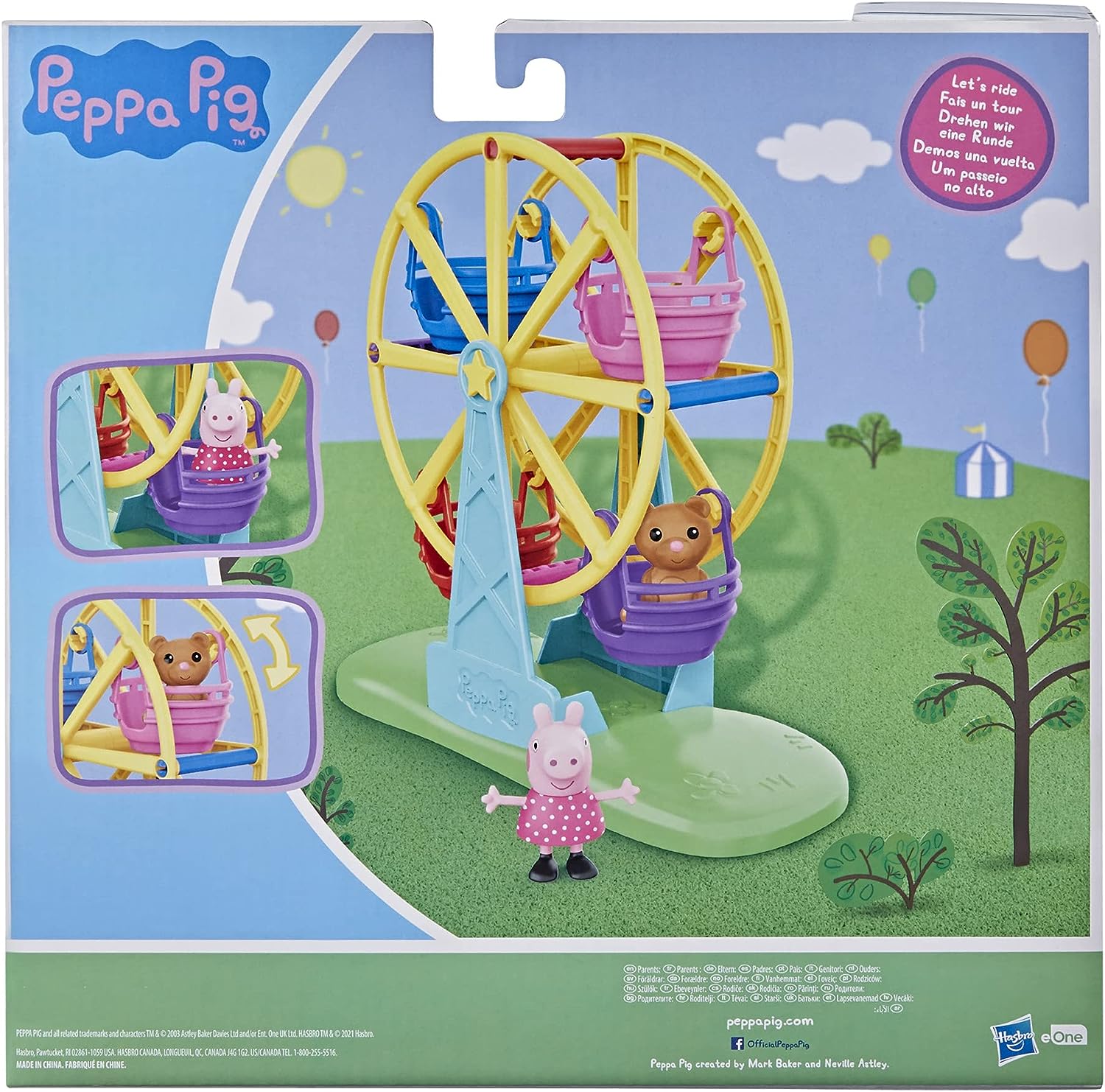 Peppa Pig Peppa's Ferris Wheel Playset - Spinning Ride with Figure & Teddy for Ages 3+