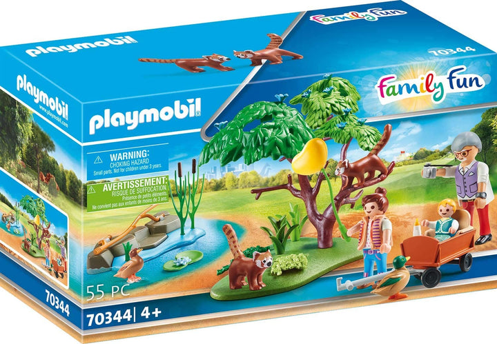 Playmobil 70344 Family Fun Panda rosso Habitat