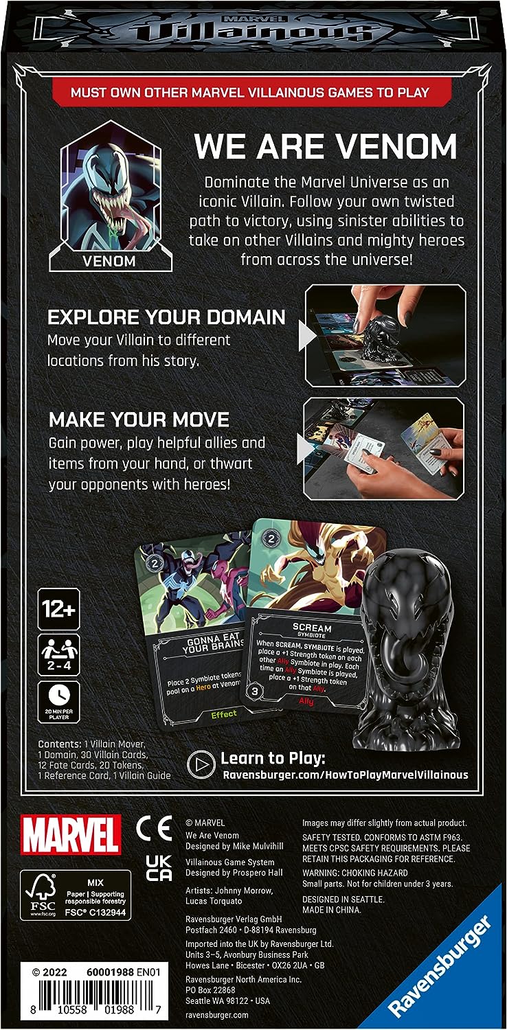 Ravensburger Marvel Villainous: We Are Venom Expansion Board Game 4