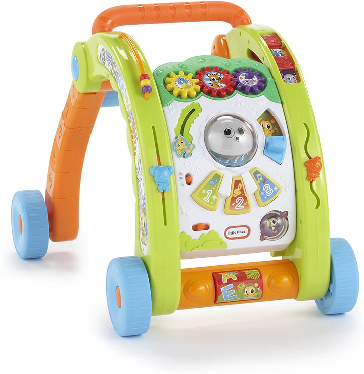 Little Tikes 3-in-1 Activity Walker-70+ Activiteiten, Liedjes &amp; Geluiden - Groen/Oranje/Wit