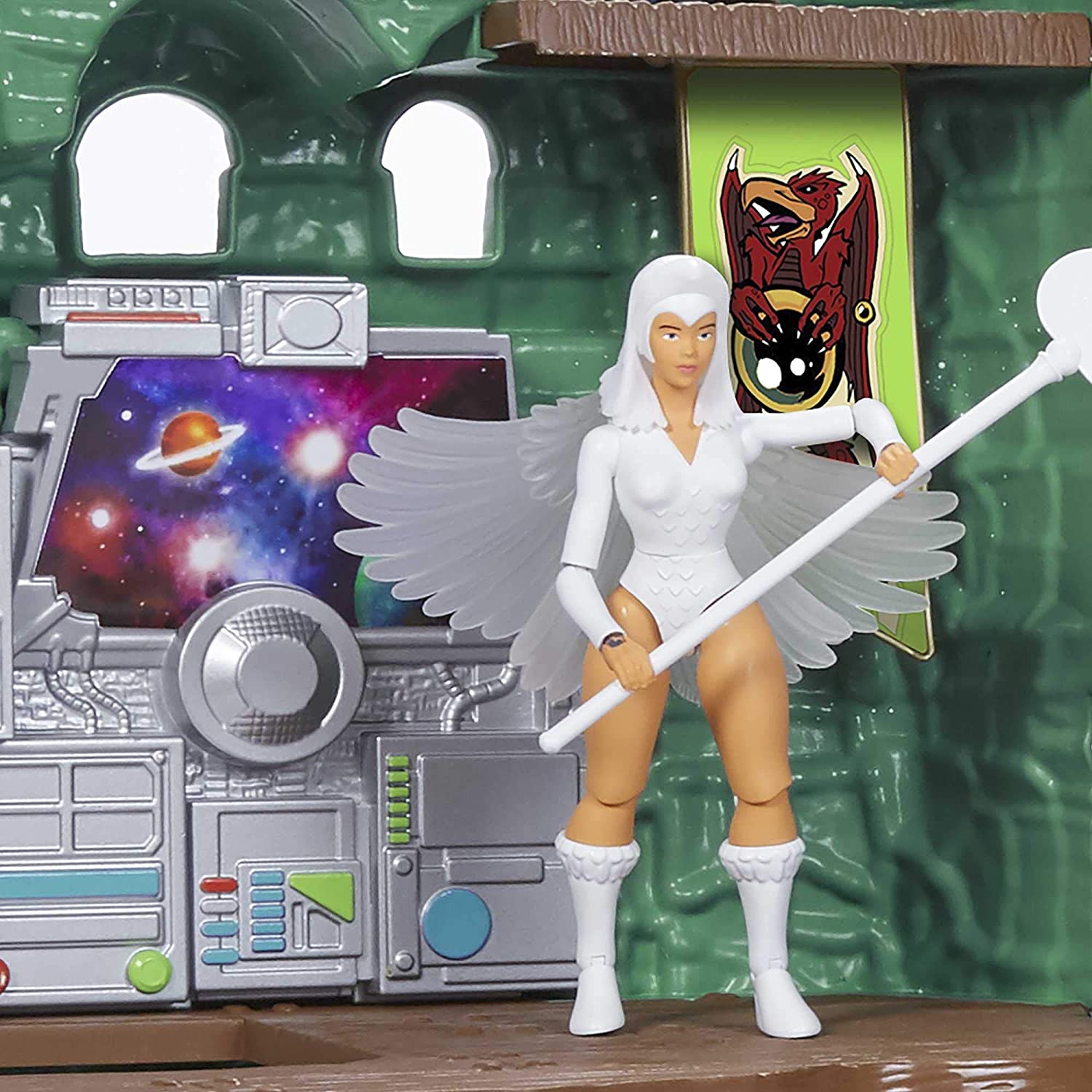 Masters of the Universe Origins Castle Grayskull Playset - Diorama-Style Action Figure Playset with Working Lift & Trap Door 4