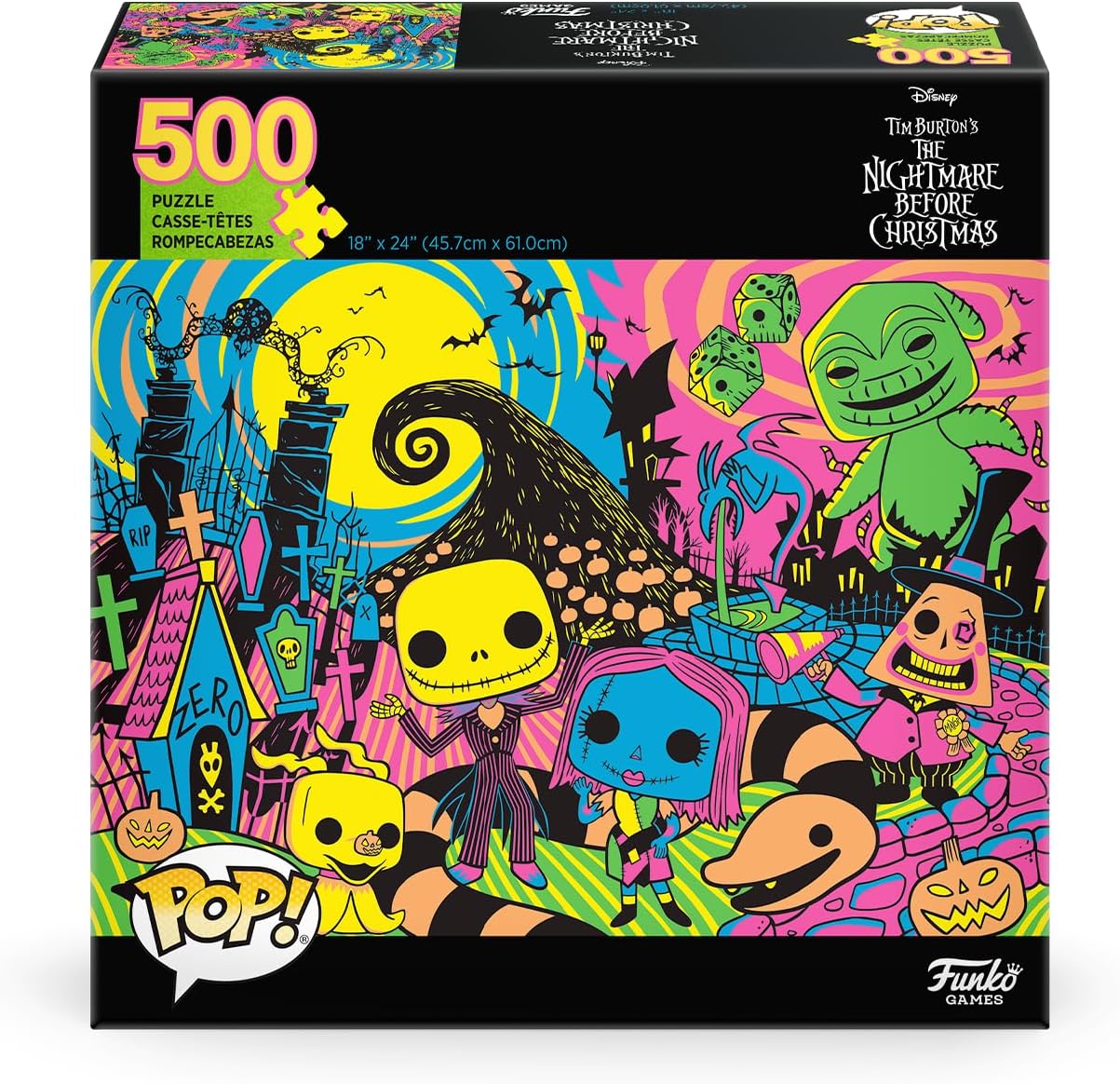 Funko POP! Puzzle - The Nightmare Before Christmas - 500 Piece Jigsaw with Crown Piece