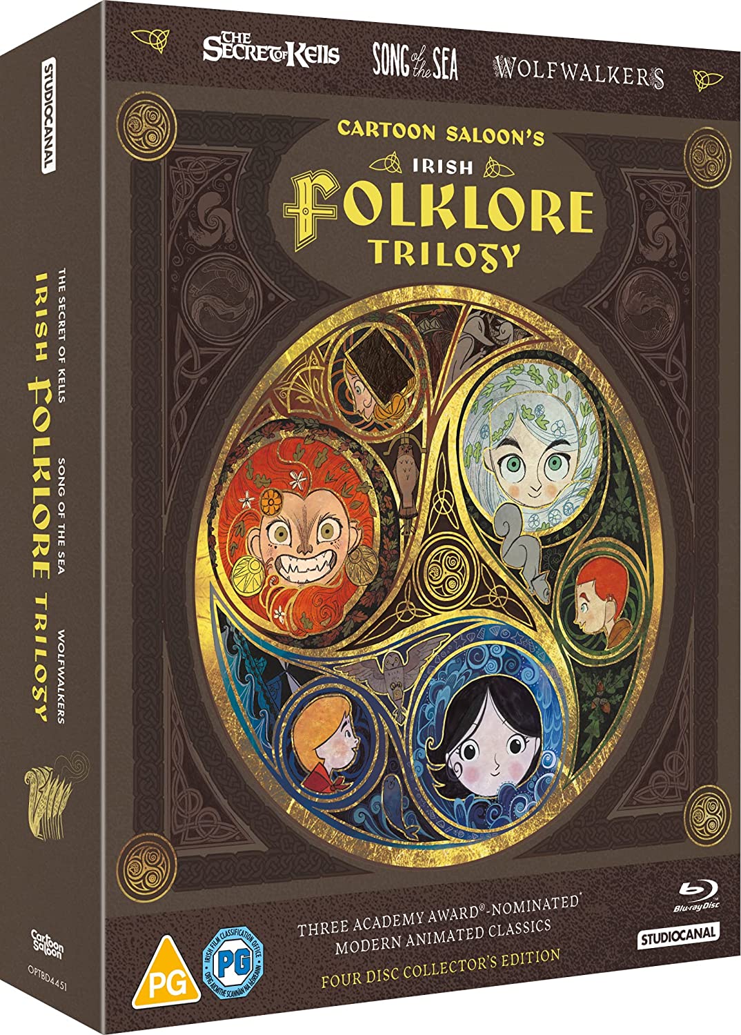 Cartoon Saloon Irish Folklore Trilogy (The Secret of Kells, Song of the Sea, Wolfwalkers) - Blu-ray Limited Edition [Blu-ray]
