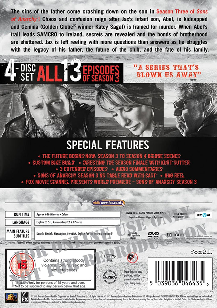 Sons of Anarchy - Stagione 3 [DVD]