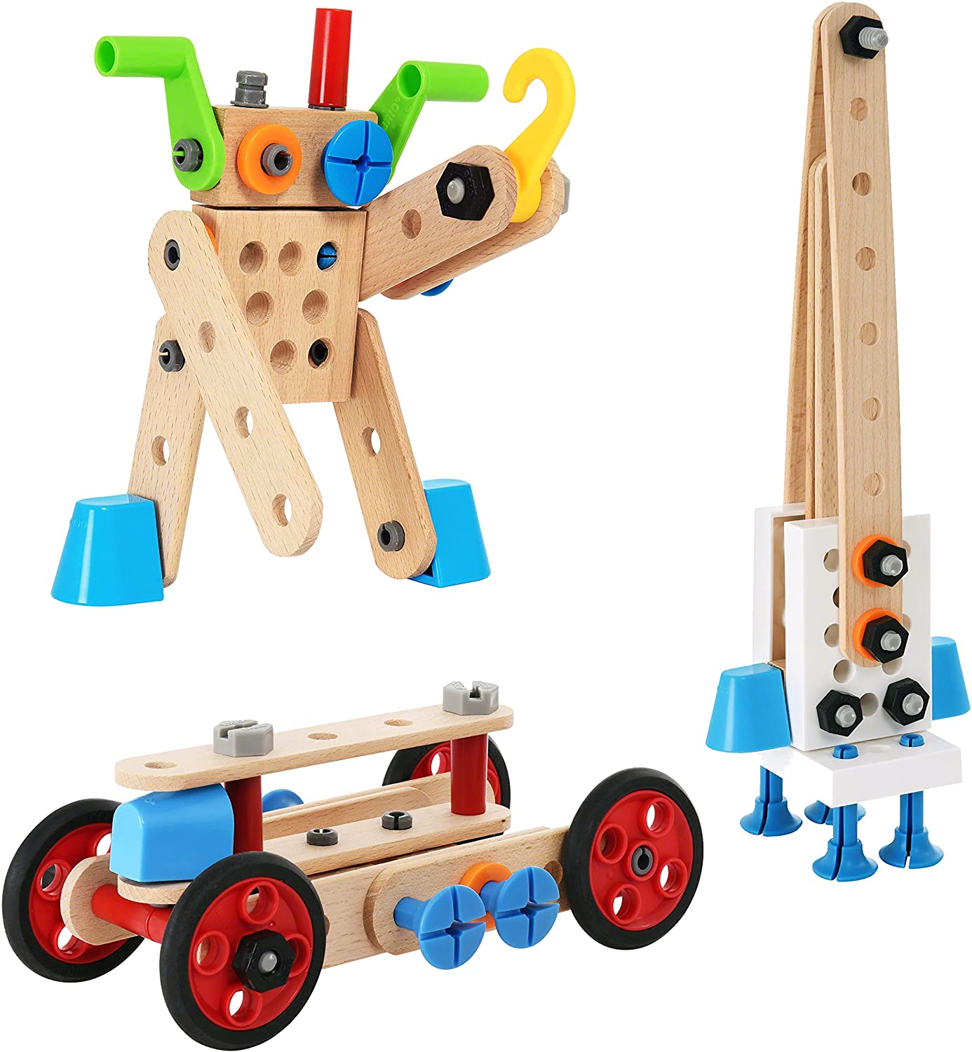 BRIO Builder Construction Set 135-Piece STEM Building Toy for Kids 6