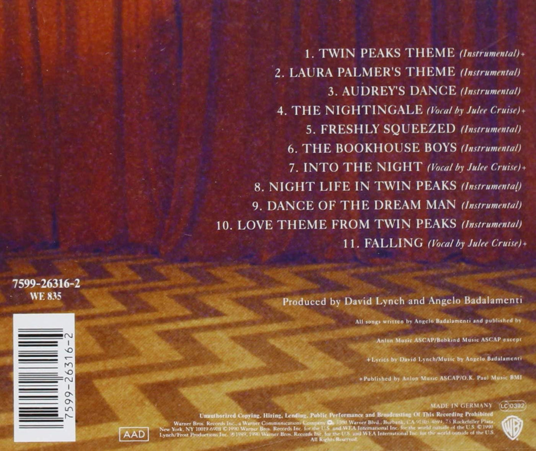 Twin Peaks - Angelo Badalamenti [Audio CD]