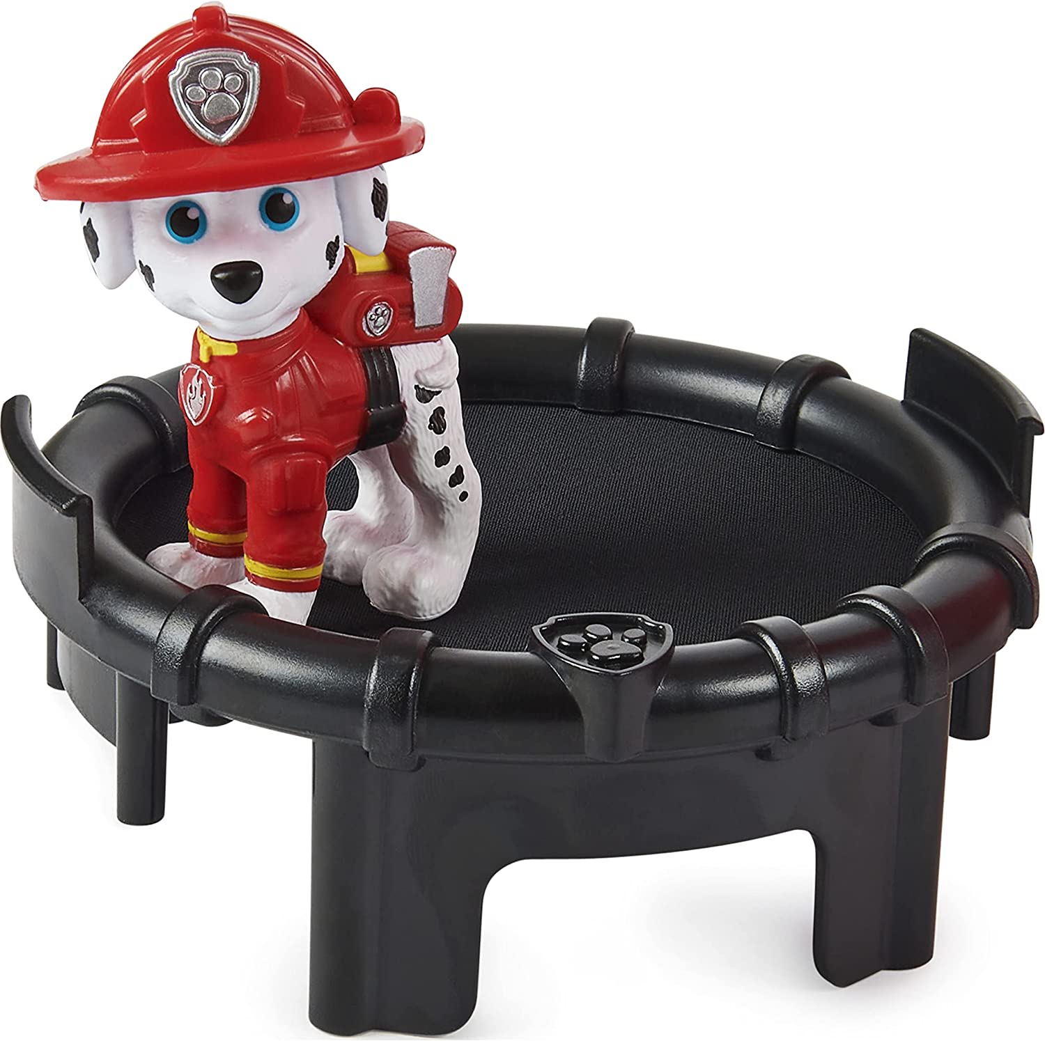 PAW Patrol Marshalls verwandelbares Movie City Feuerwehrauto – Feuerwehrauto-Spielset mit Lichtern, Geräuschen und Actionfigur für Kinder ab 3 Jahren 4