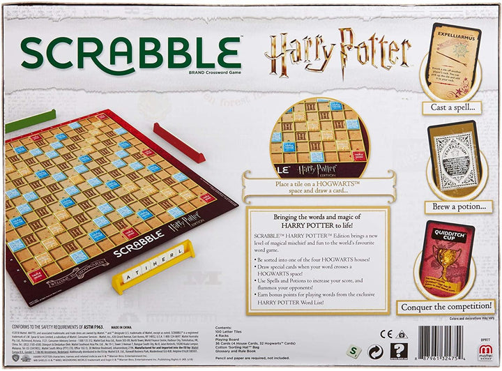 Mattel Games Scrabble Harry Potter Edition Family Game - Yachew