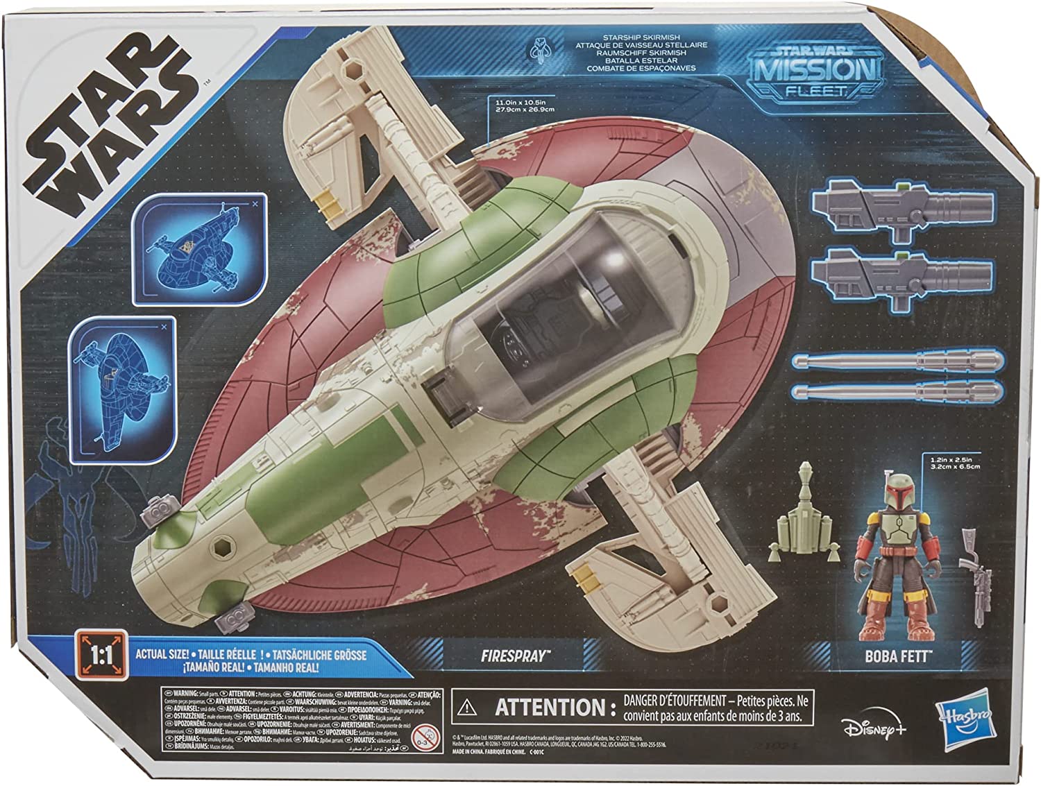 Star Wars Mission Fleet Starship Skirmish - Boba Fett 2.5-Inch Figure & Vehicle Playset for Kids