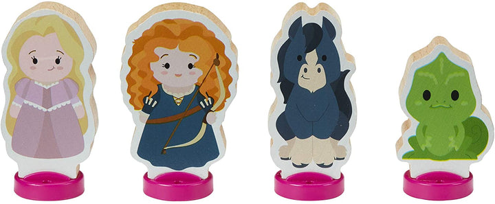 Set di 4 figure in legno della principessa - Gli stili variano