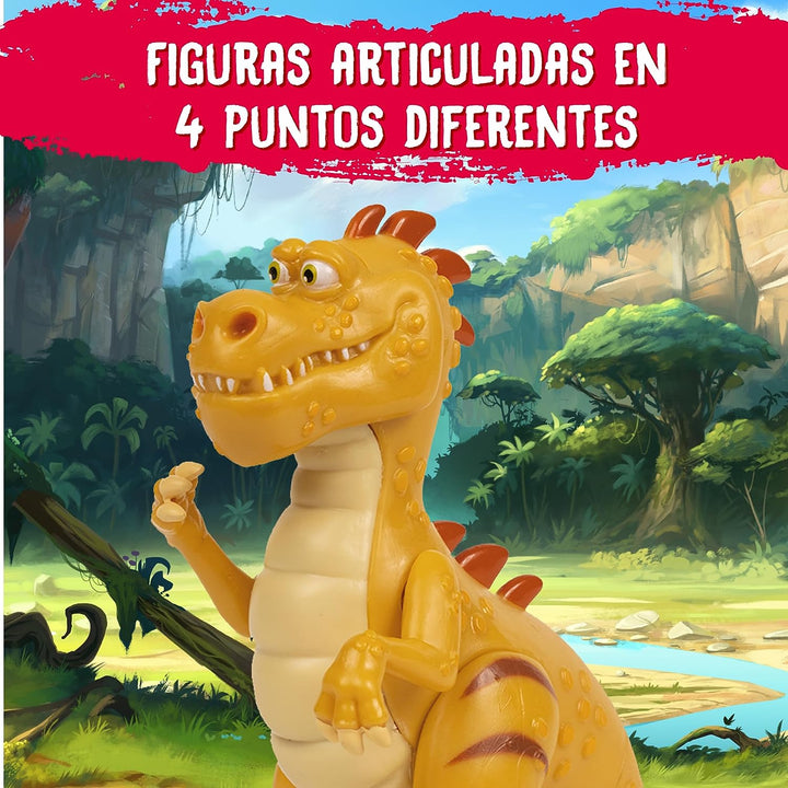 Gigantosaurus - Articulated Figures 13 cm, Dinosaur Dolls, Characters from the Cartoon Series