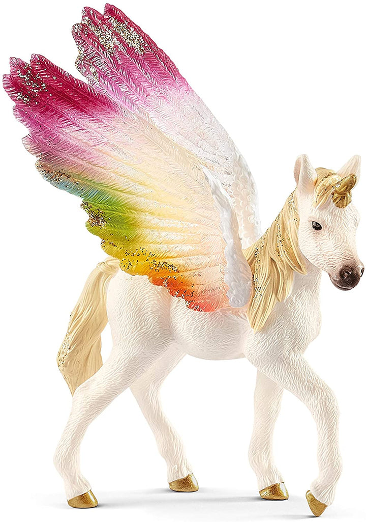 Schleich 70577 Figura Puledro Unicorno Arcobaleno Alato