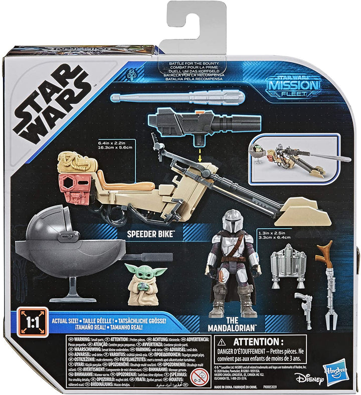 Star Wars Mission Fleet Expedition Class The Mandalorian The Child Strijd om het kind Strijd om de Bounty Figuren en voertuig op 6 cm-schaal