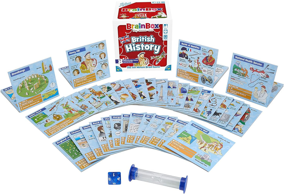 Brainbox British History (Refresh 2022) Card Game Ages 8+ 1+ Players 10 Minutes