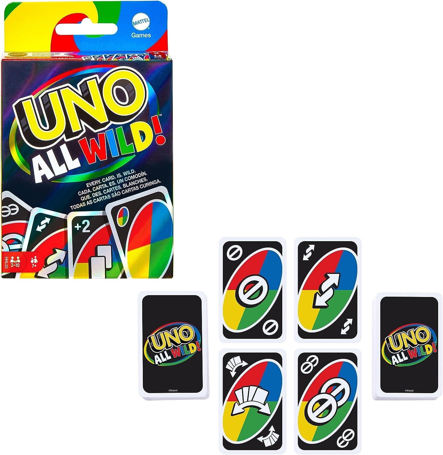 Mattel Games UNO All Wild Card Game (HHL33) 7