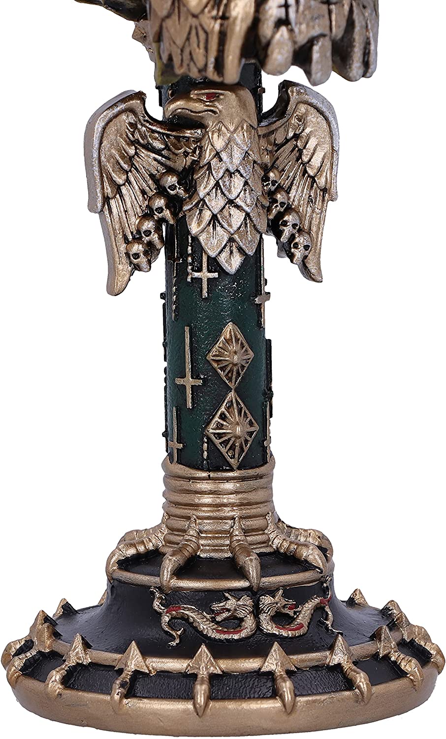 Nemesis Now Slayer Eagle Helmet Skull Logo Goblet - Gold Resin with Stainless Steel Insert 4