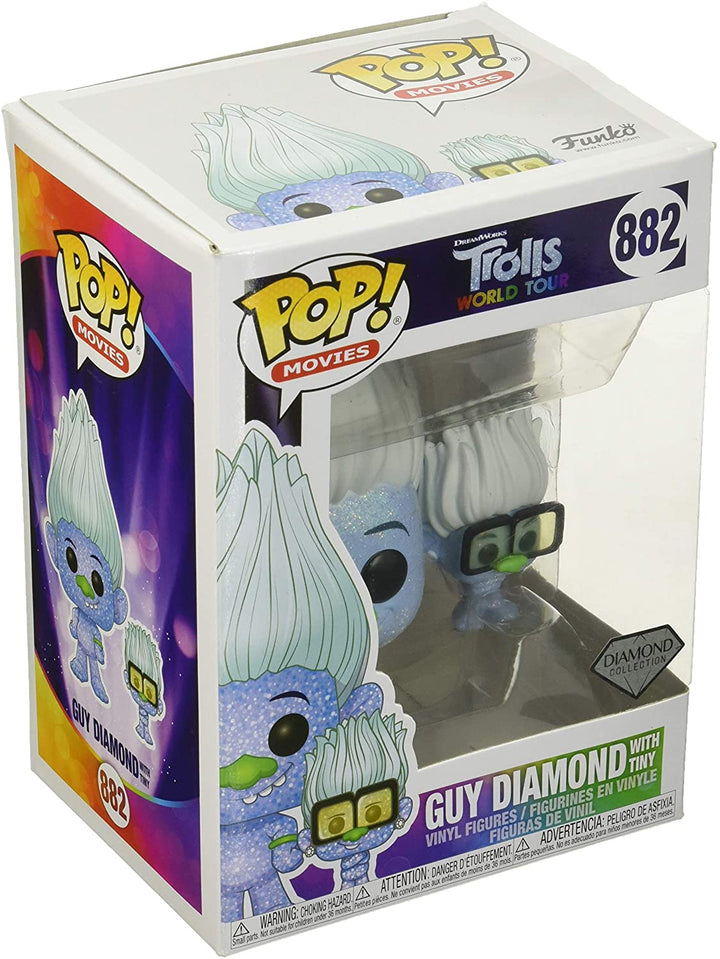 Trolls World Tour Guy Diamond con il piccolo Funko 47004 Pop! Vinile #882