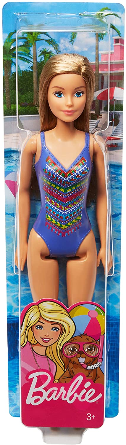 Barbie FJD97 Bambola da spiaggia, multicolore