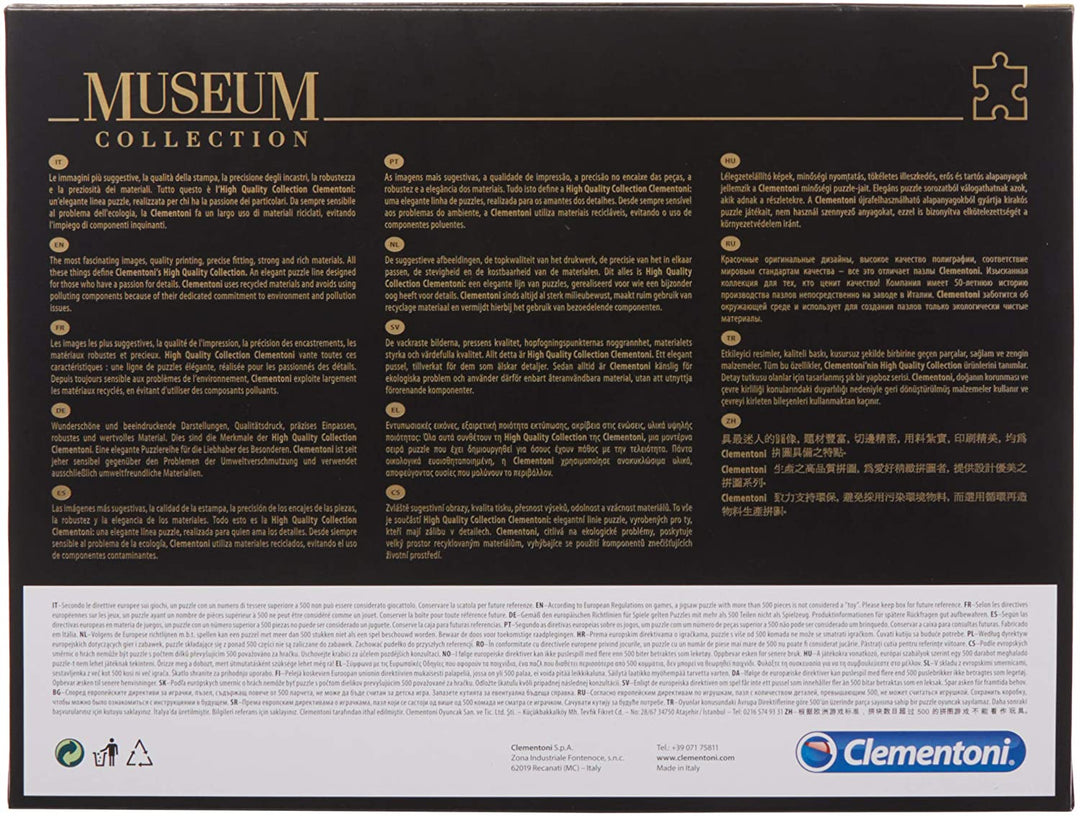 Clementoni 31415 Museum Collection puzzle per adulti e bambini Van Deal Ciotola di Fiori - 1000 Pezzi