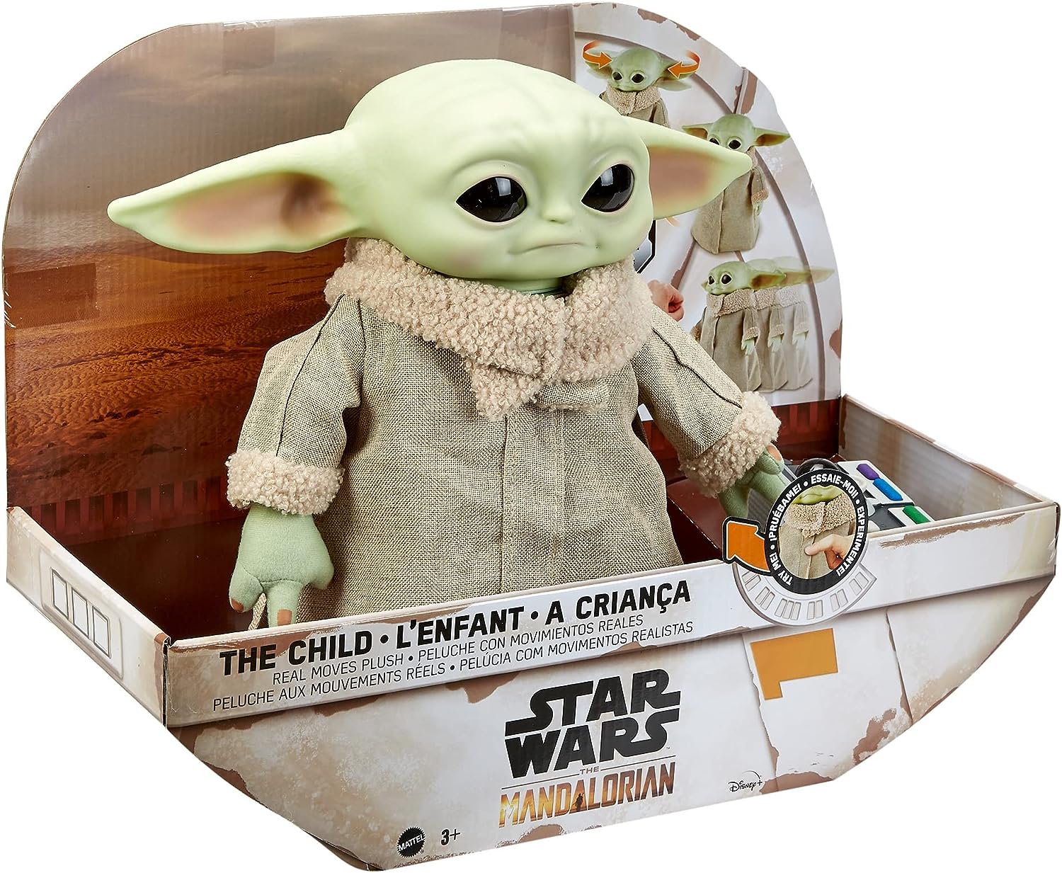Star Wars Grogu 12-in Plush Motion RC Toy - Remote Control The Child from The Mandalorian 6