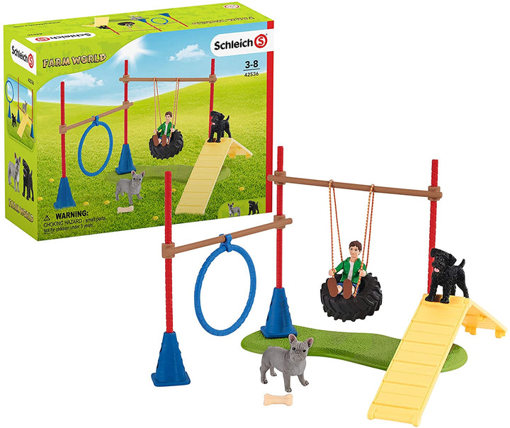 Schleich 42536 Farm World Puppy Agility Training