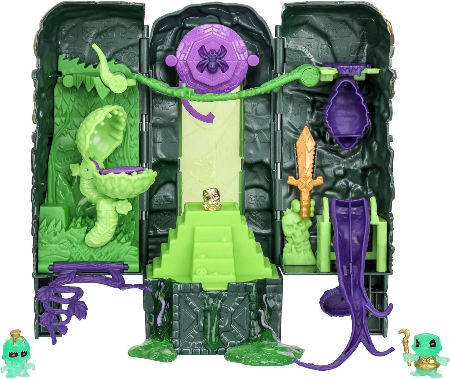 Treasure X Lost Lands Skull Island Swamp Tower Micro Playset - 15-Level Adventure with Real Gold Dipped Treasure 3