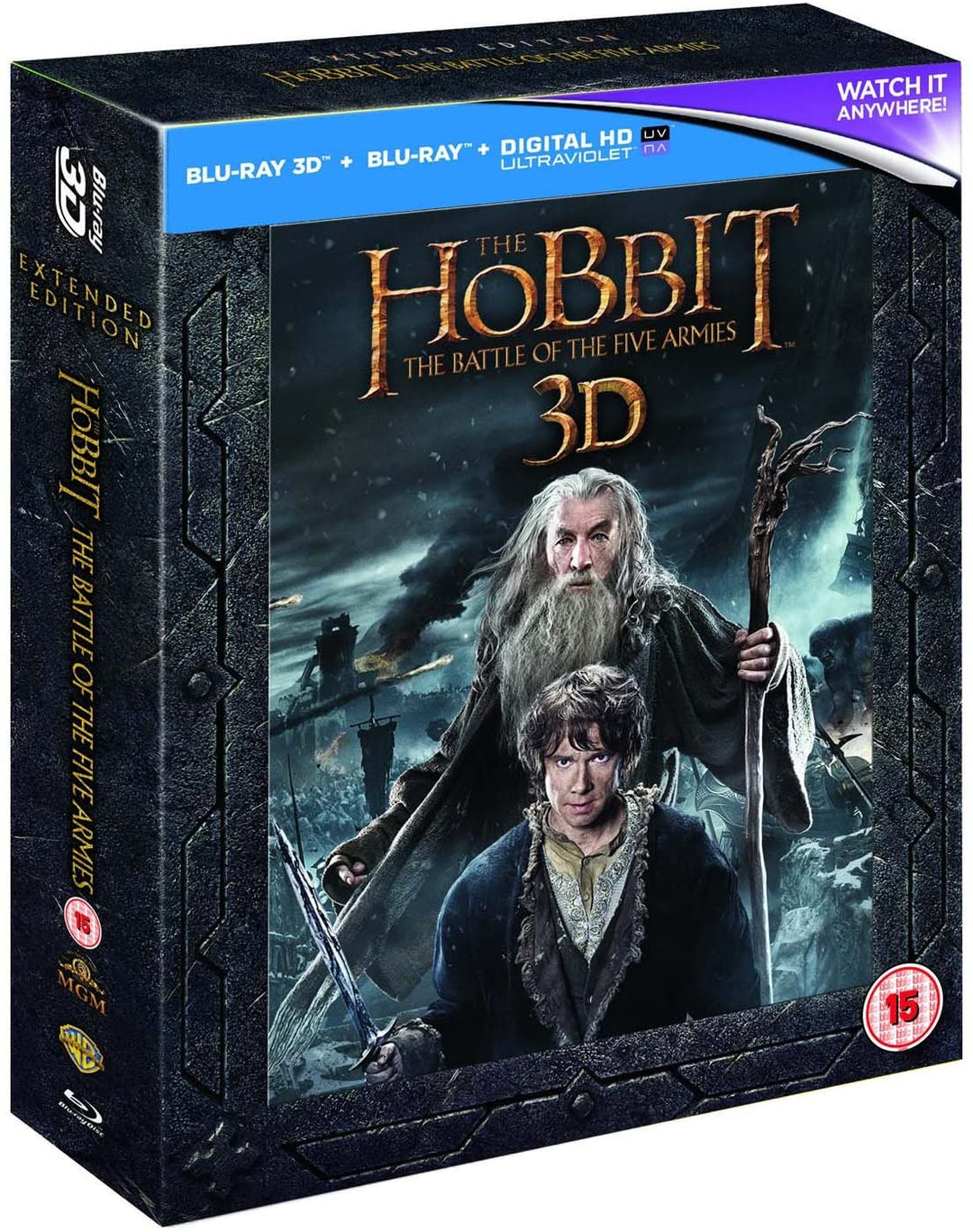 El Hobbit: La batalla de los cinco ejércitos 3D - Edición extendida [Blu-ray] [2014]