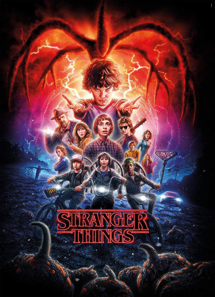 Clementoni - 39543 - Puzzle Stranger Things - 1000 pieces - Made in Italy - jigsaw puzzles for adult - jigsaw puzzles Netflix