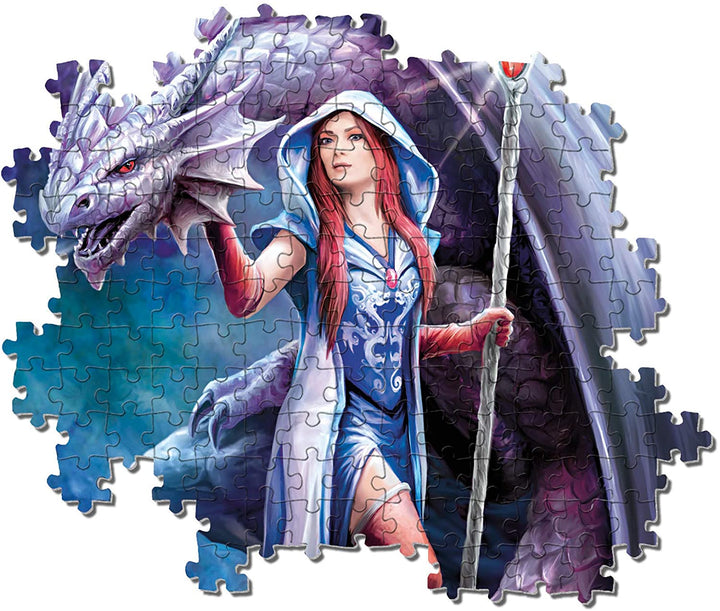 Clementoni 39525 Anne Stokes 1000-delige puzzel-draak gemaakt