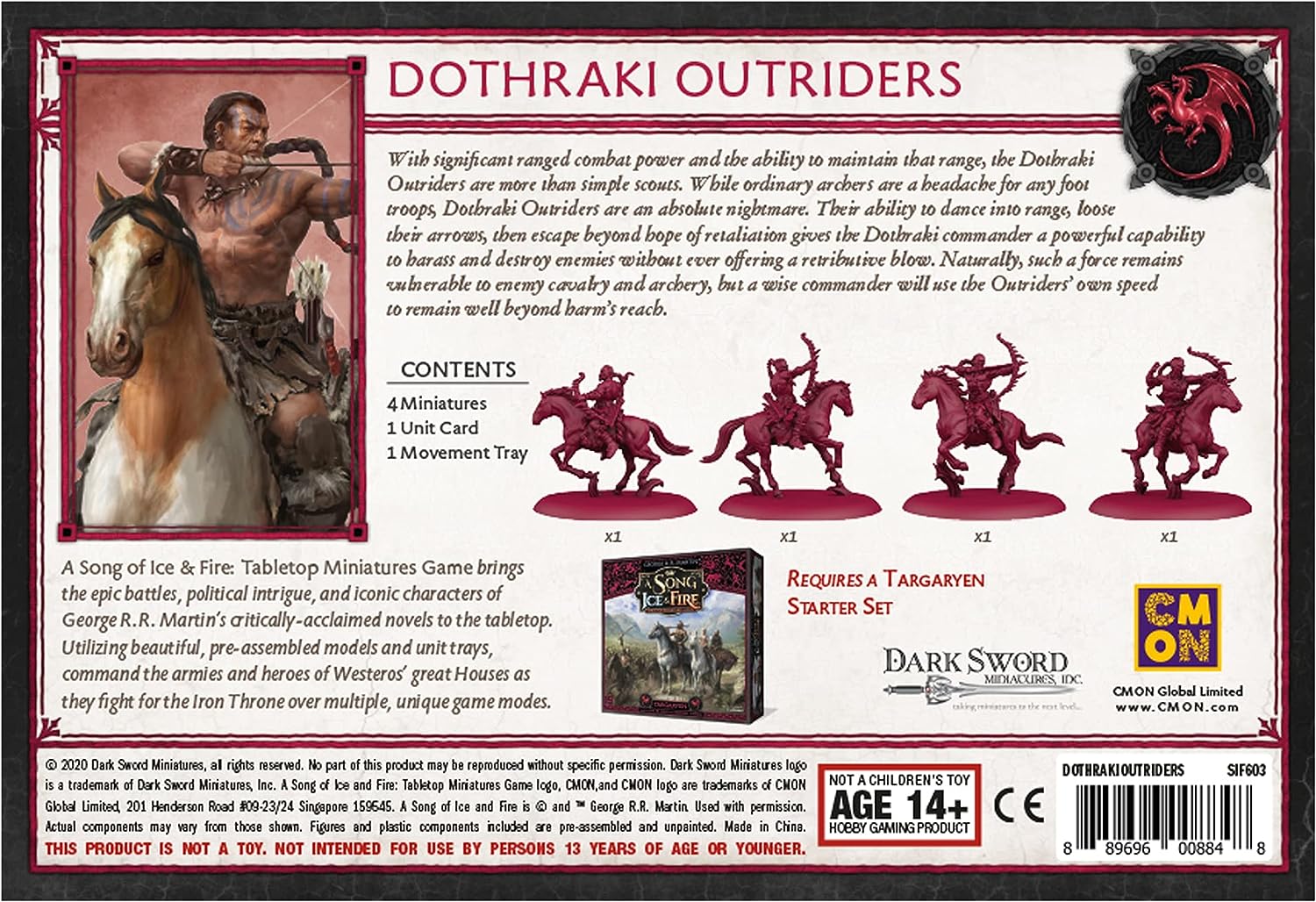 CMON A Song of Ice and Fire Dothraki Outriders Unit Box