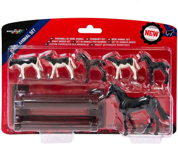Britains 1:32 Baby Animal Farm Playset, Collectable Farmyard Animal Toys voor kinderen