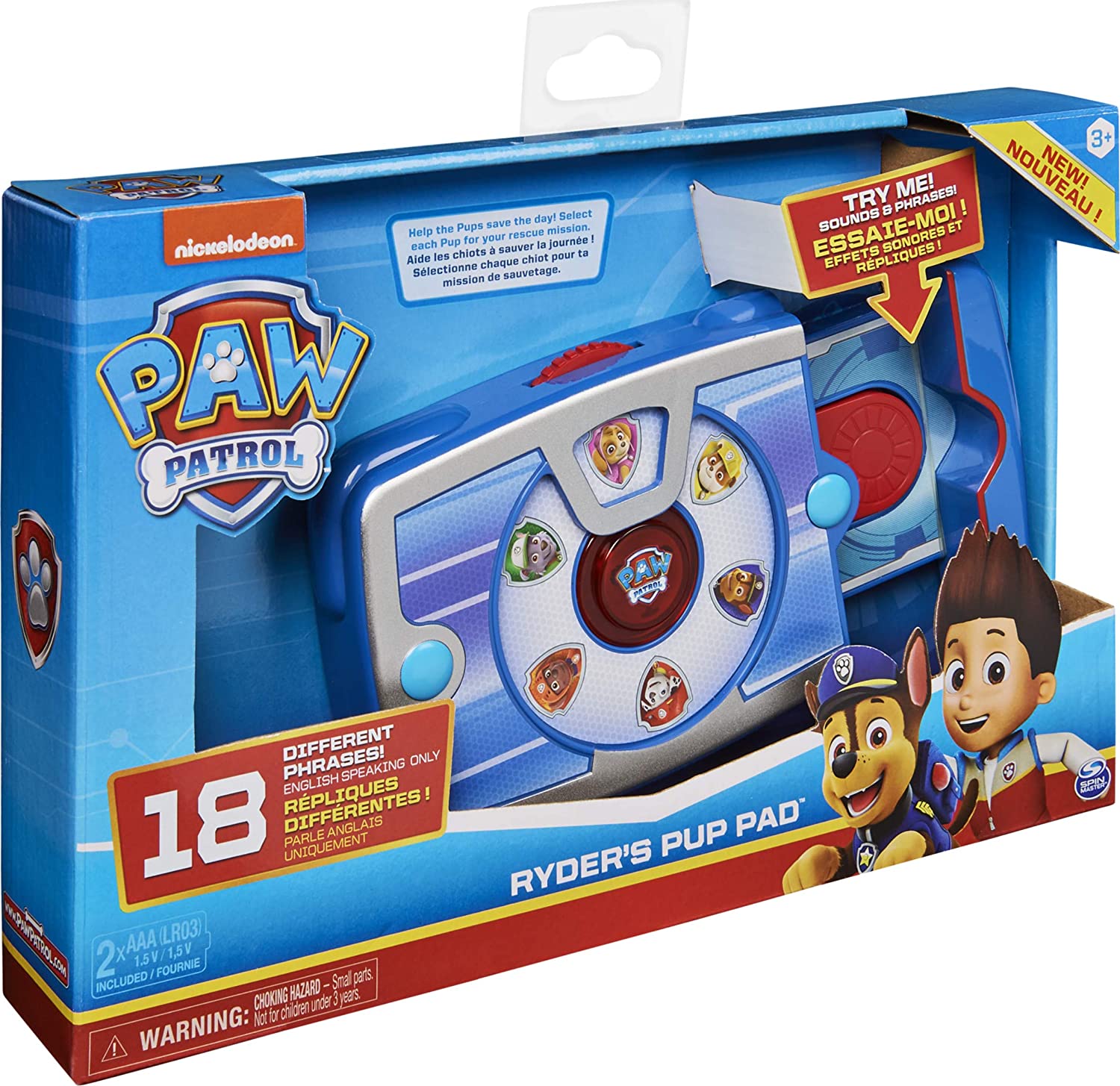 Paw Patrol Ryder's Interactive Pup Pad - Electronic Role Play Toy with Lights & Sounds for Kids 3+