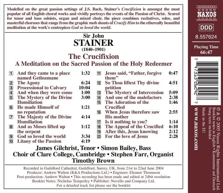 Stainer - The Crucifixion - [Audio CD]