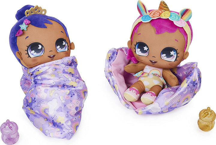 Coperta magica per neonati, bambola di peluche a sorpresa con oltre 80 suoni e reazioni, coperta viola (lo stile può variare), giocattoli per bambini per bambine dai 4 anni in su