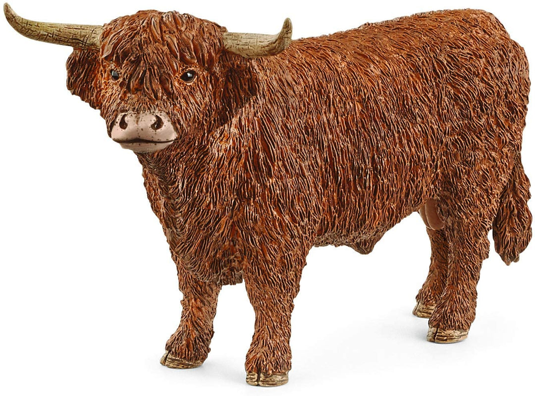 Schleich 13919 Toro delle Highland del mondo della fattoria