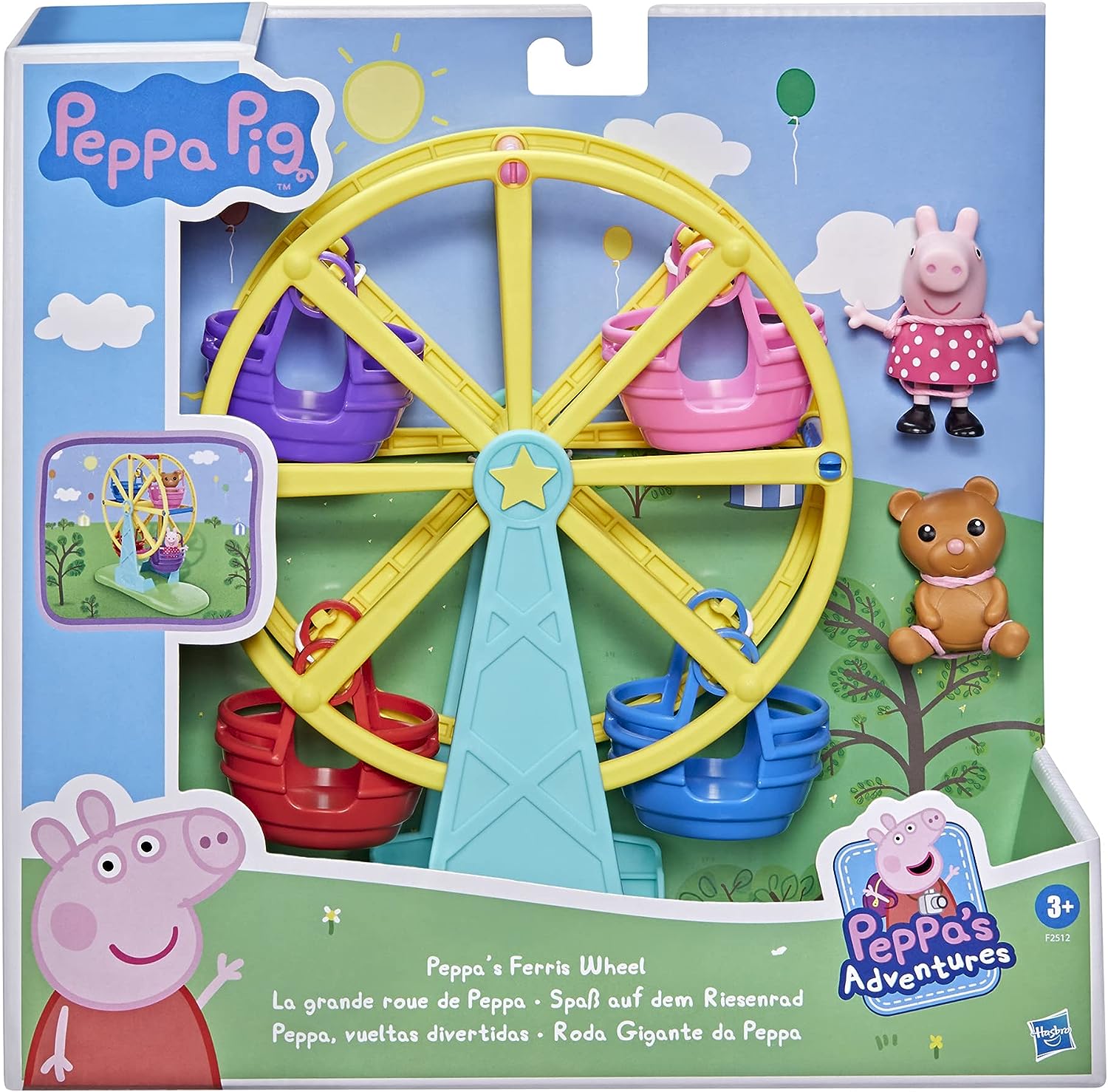 Peppa Pig Peppa's Ferris Wheel Playset - Spinning Ride with Figure & Teddy for Ages 3+ 3