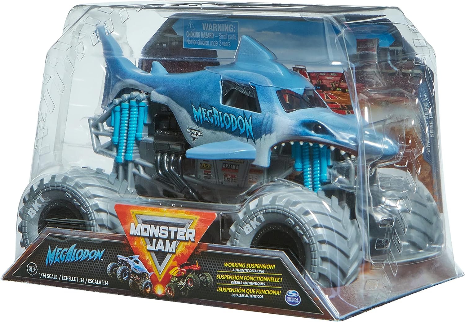 Megalodon Monster Truck – Druckgussfahrzeug im Maßstab 1:24 für Kinder 5