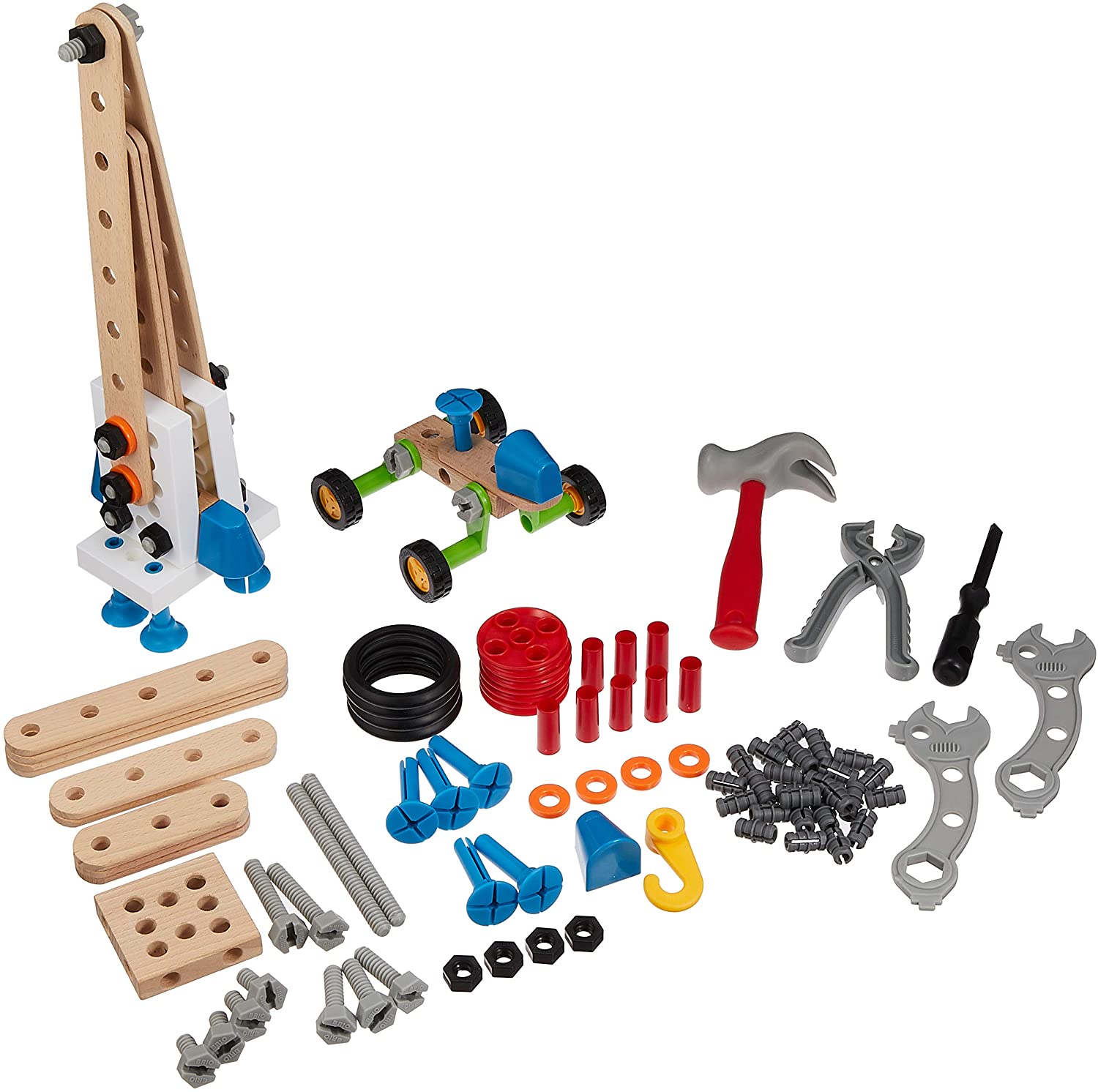 BRIO Builder Construction Set 135-Piece STEM Building Toy for Kids 7