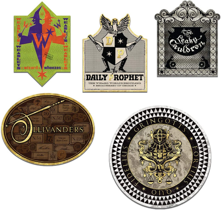 The Noble Collection 5x Diagon Alley Shop Signs 200pc Jigsaw Puzzles