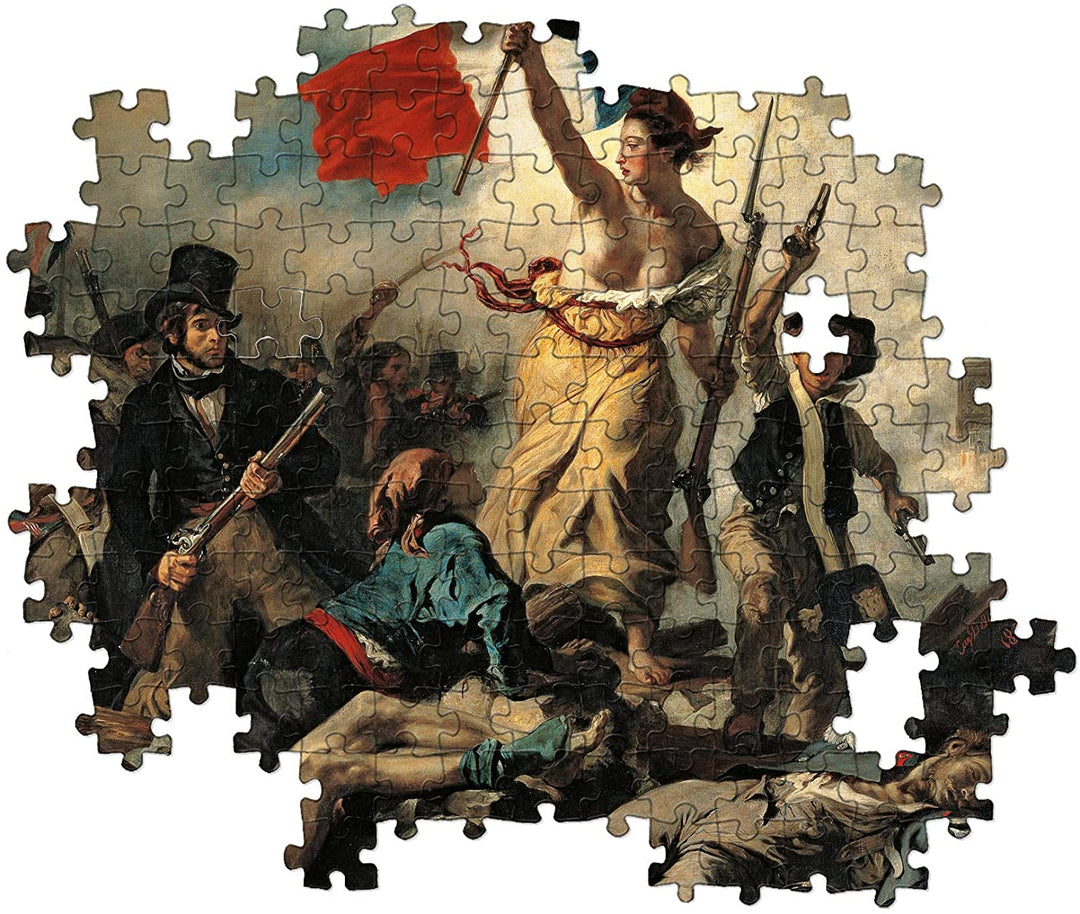 Clementoni - 39549 - Museum Collection Puzzle Louvre - Delacroix, Liberty Leading the People - 1000 pieces