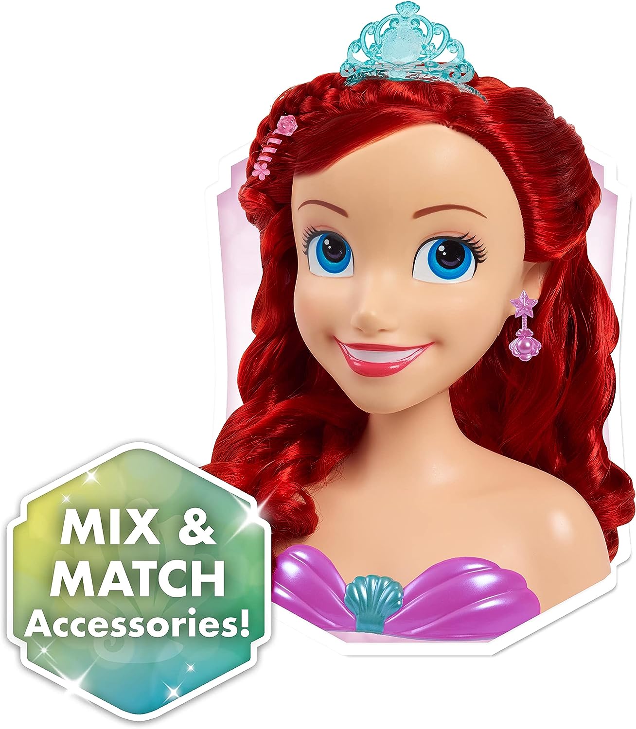 Just Play Disney Princess Arielle Styling-Kopf mit Zubehör 3