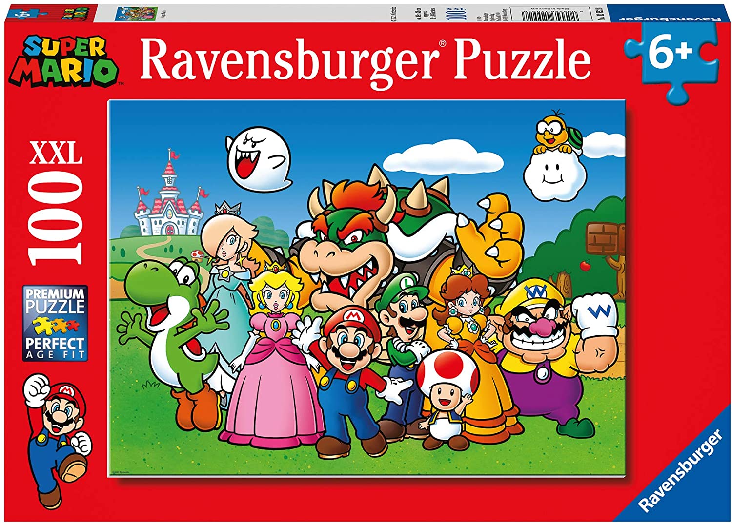 Ravensburger Super Mario 100-Piece XXL Puzzle - Kids Jigsaw for Ages 6+