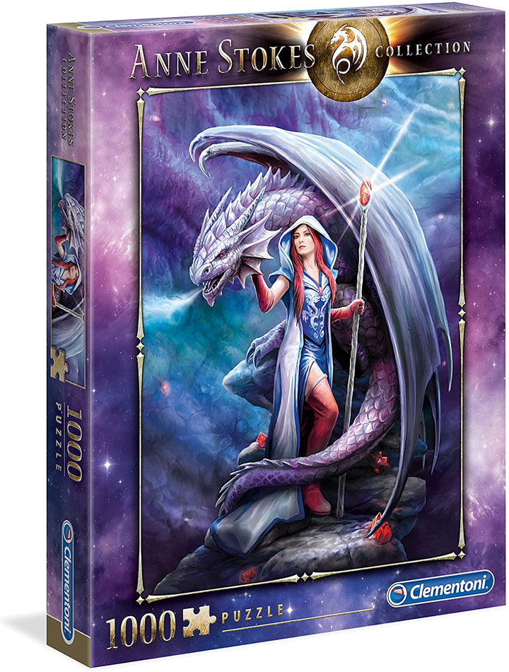 Clementoni 39525 Anne Stokes 1000-delige puzzel-draak gemaakt