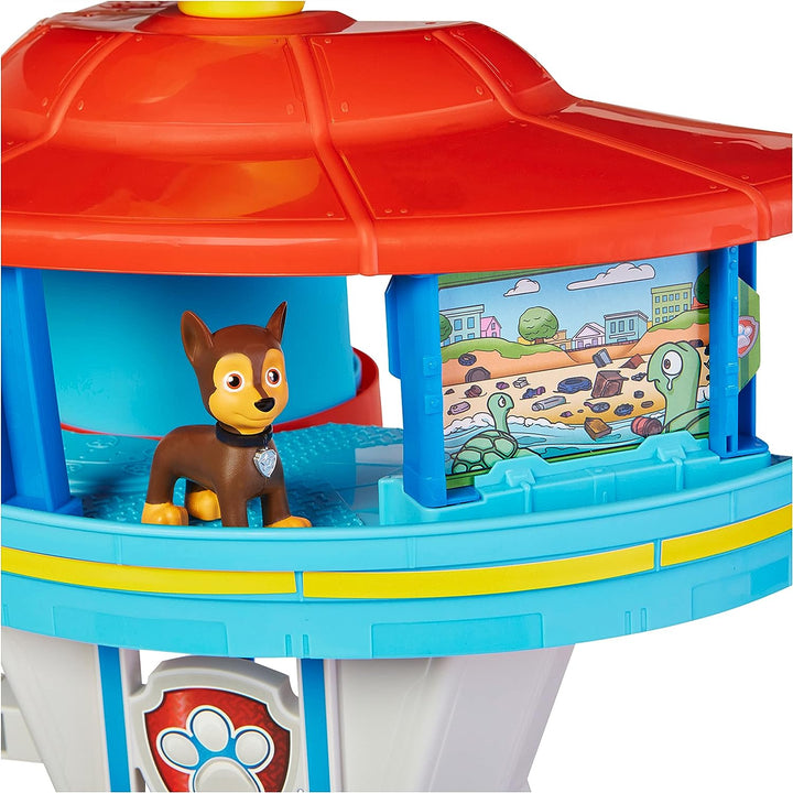 Paw Patrol Lookout Tower Playset with Toy Car Launcher, 2 Chase Action Figures