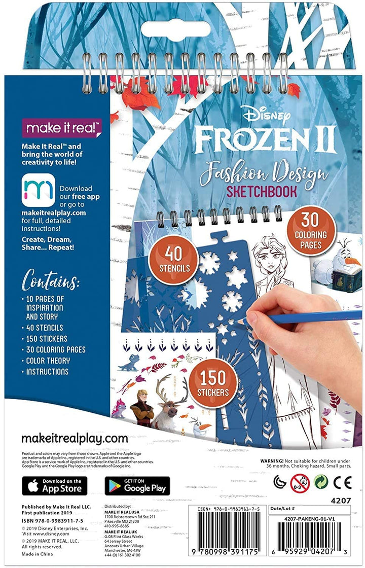 Disney Frozen 2 Fashion Design Sketchbook